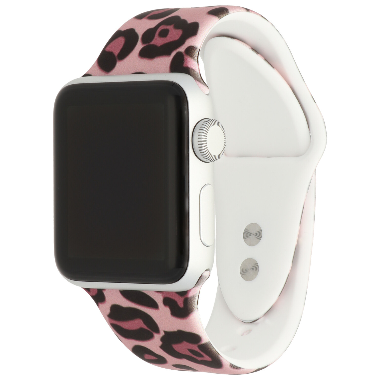  Apple Watch nyomtatott sport öv - párduc világos rózsaszín