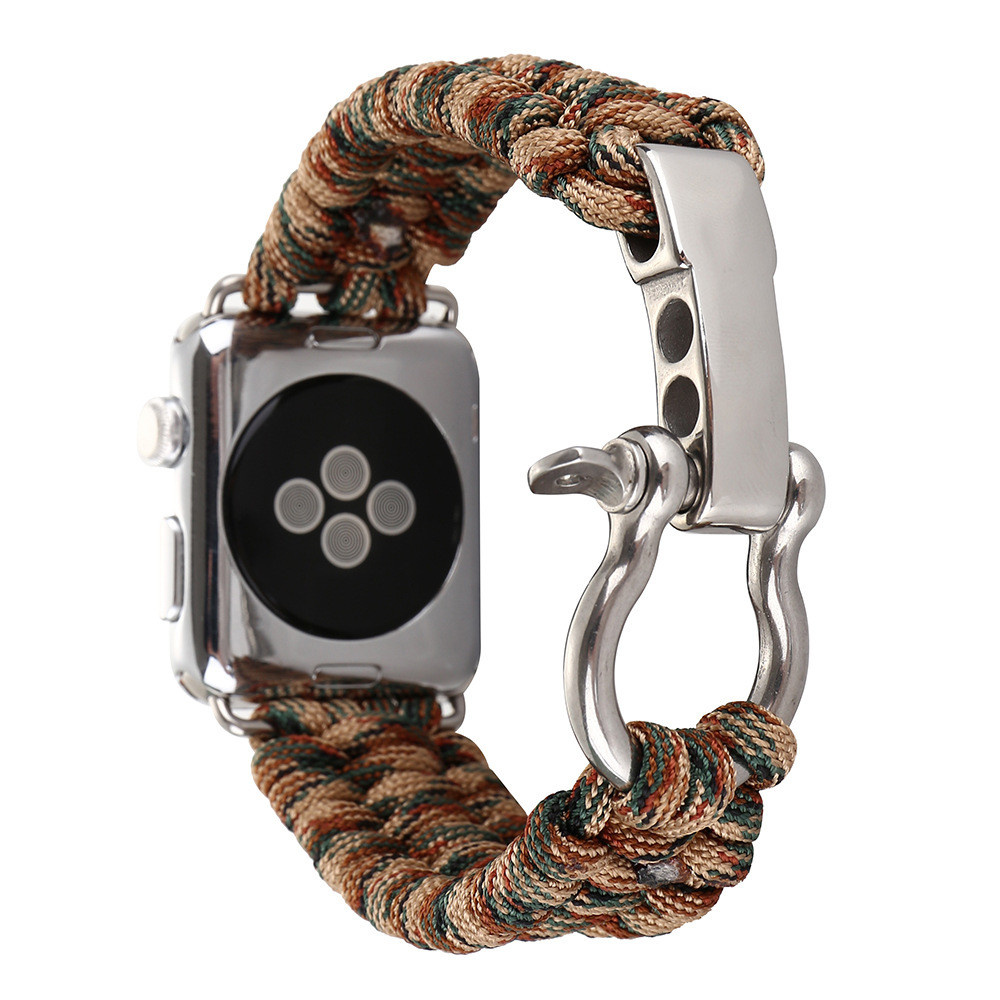  Apple Watch Nejlon kötélpánt - terepszínű barna