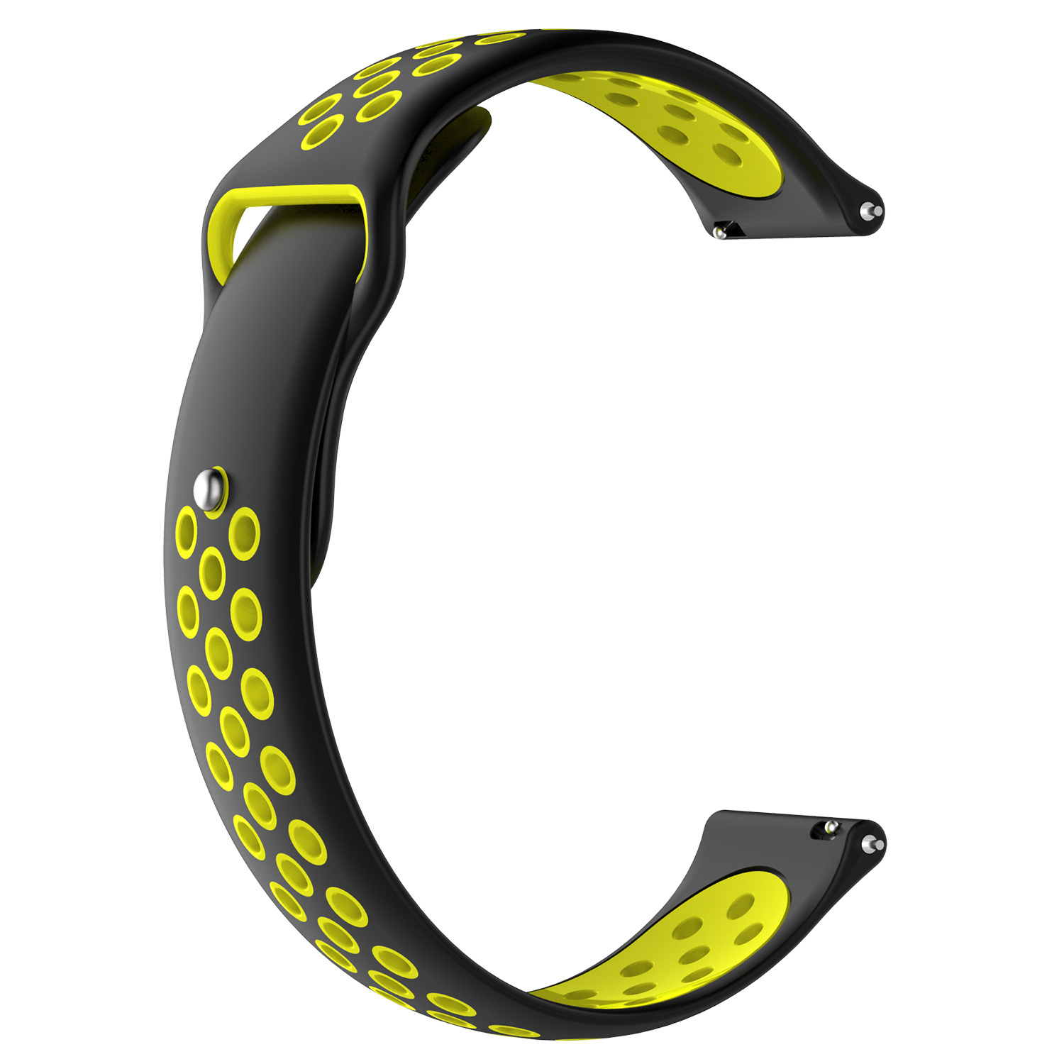 Huawei Watch GT dupla sport szalag - fekete sárga