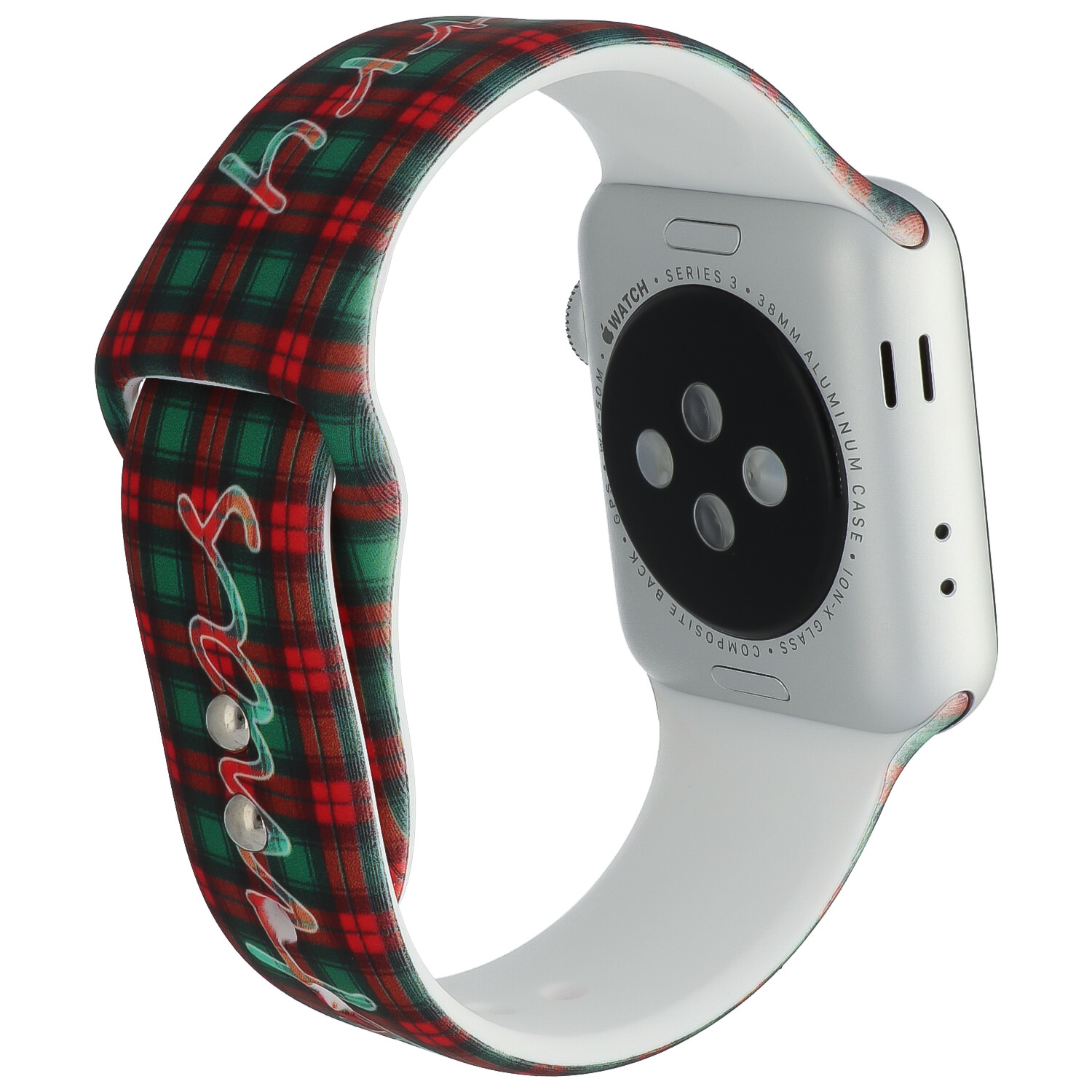  Apple Watch nyomtatott sport szalag - karácsonyi kockás