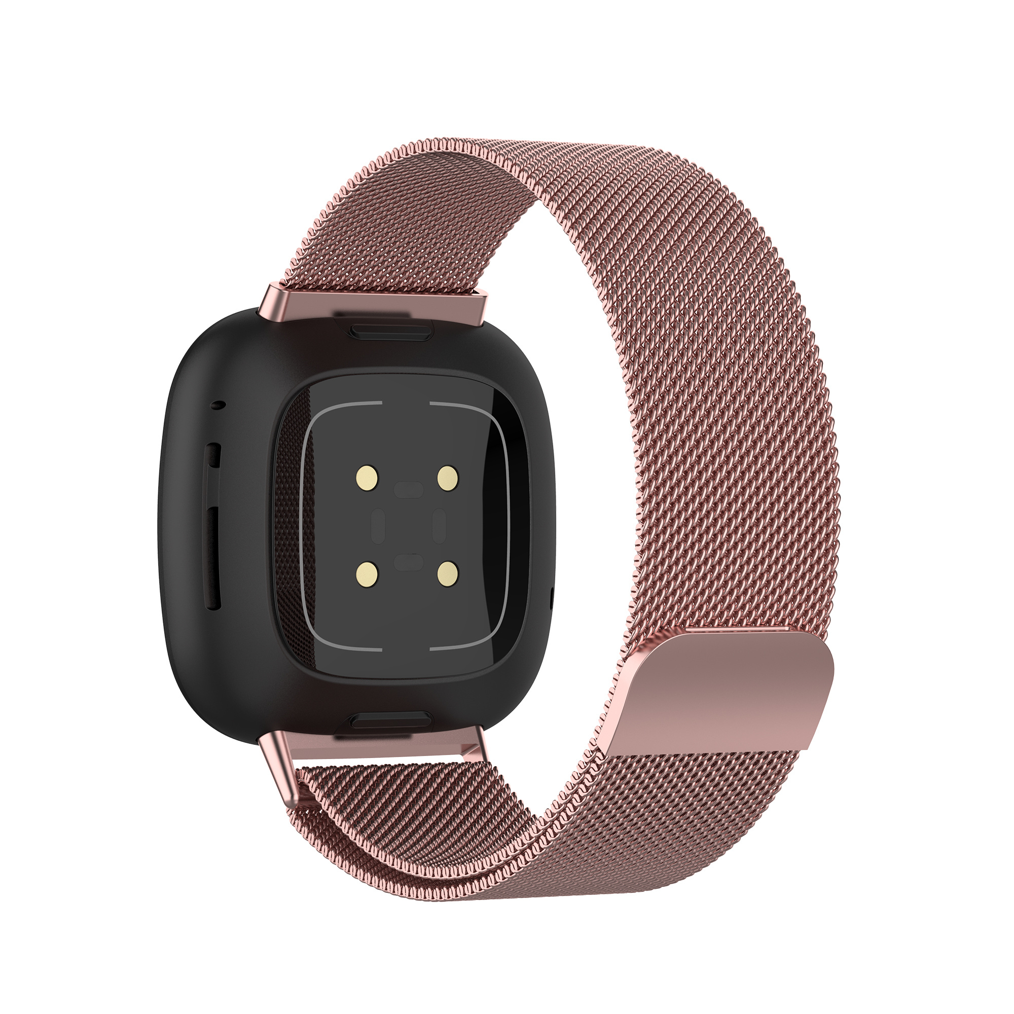 Fitbit Versa 3 / Sense milánói szalag - rózsaszín piros