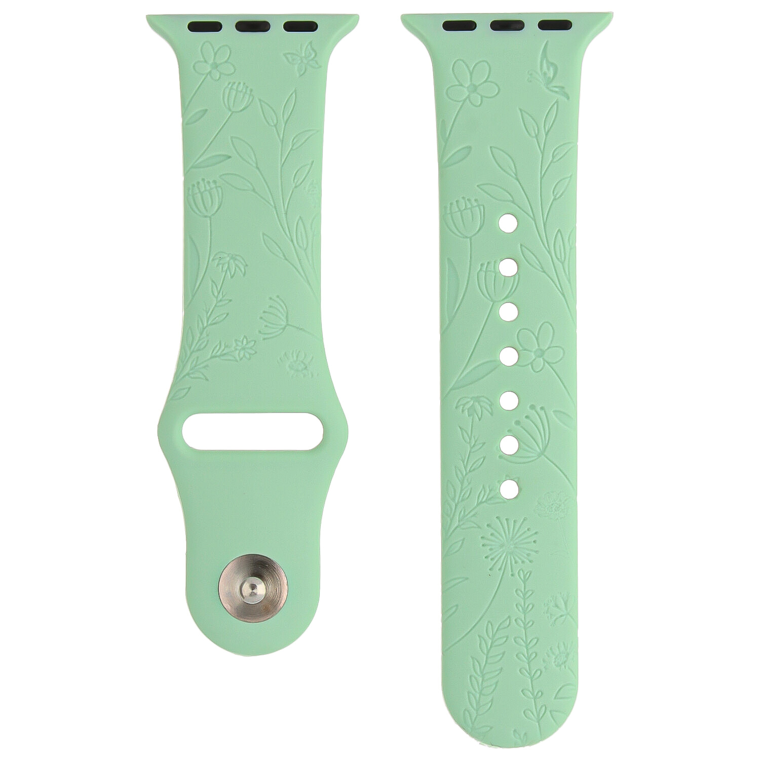  Apple Watch nyomtatott sportszalag - virágos zöld