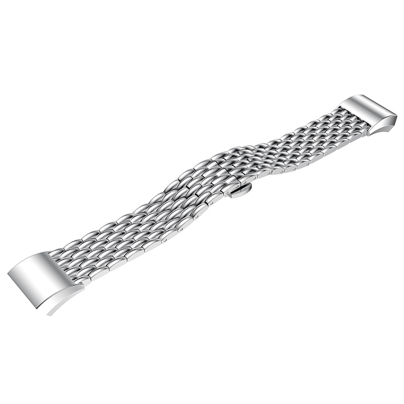 Fitbit Charge 2 sárkány Acél link szalag - ezüst