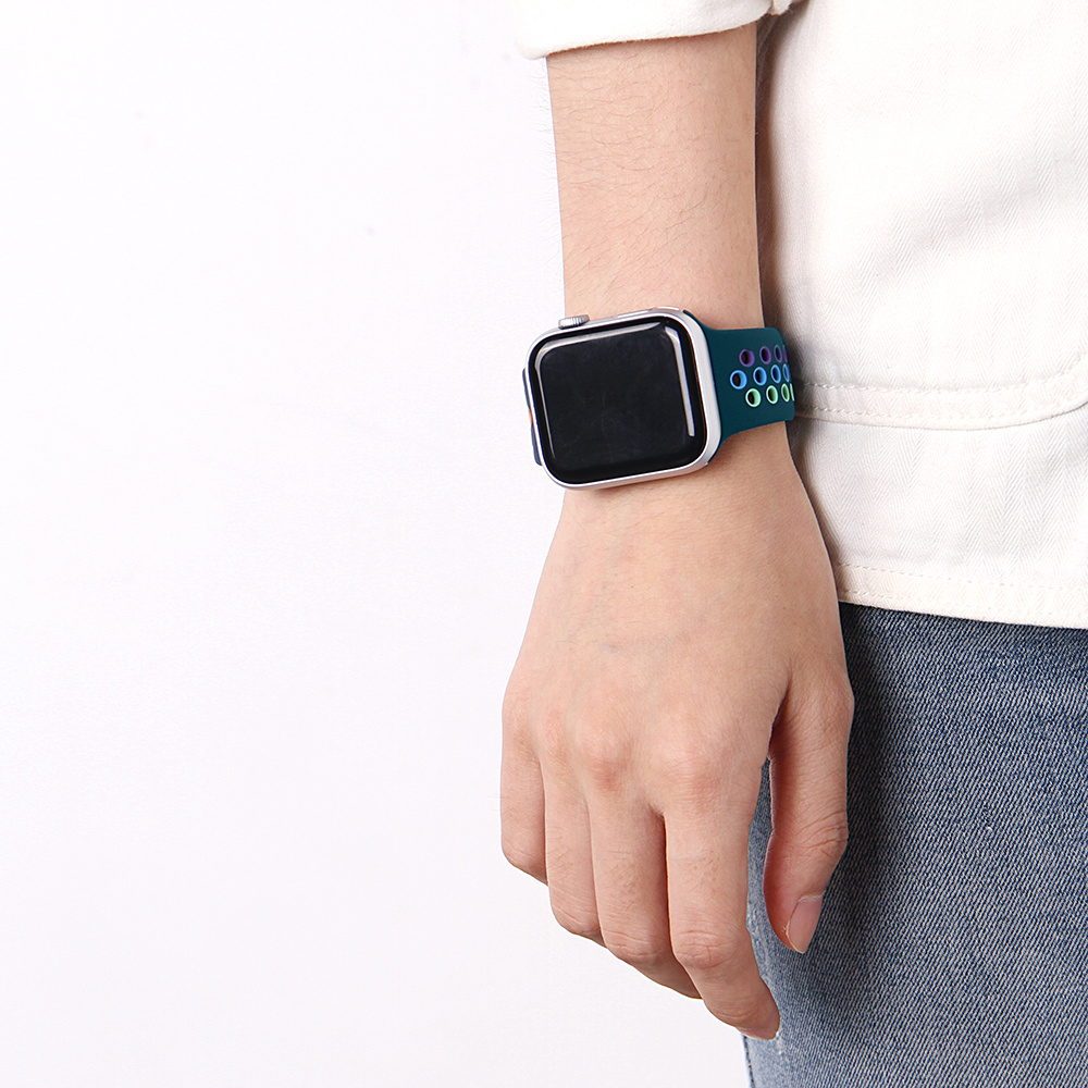  Apple Watch dupla sport szalag - színes kék