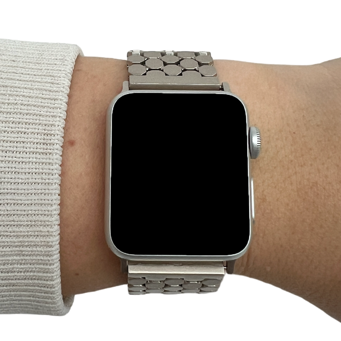  Apple Watch hal Acél link pánt - fekete