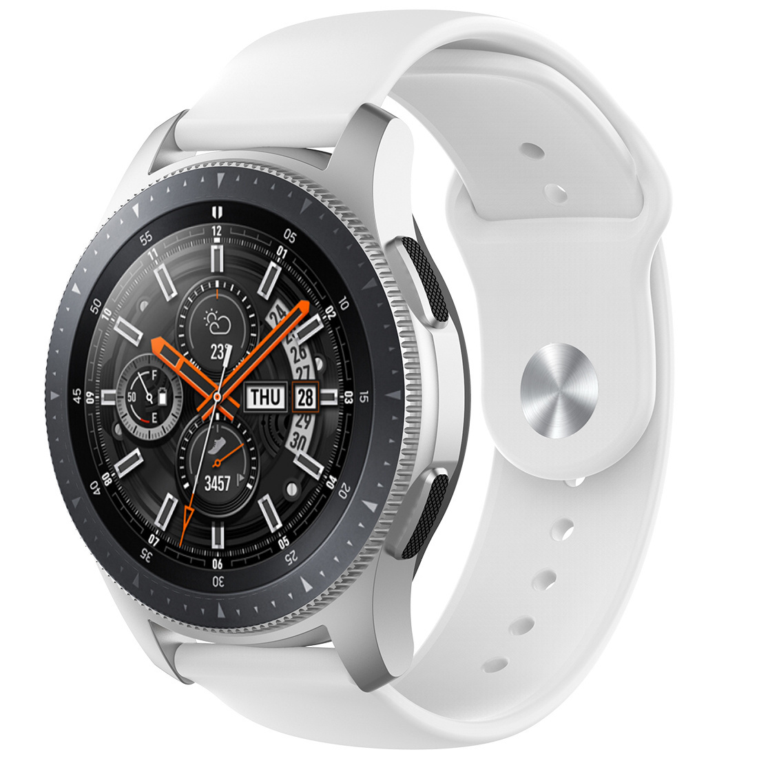 Samsung Galaxy Watch szilikon sportszalag - fehér