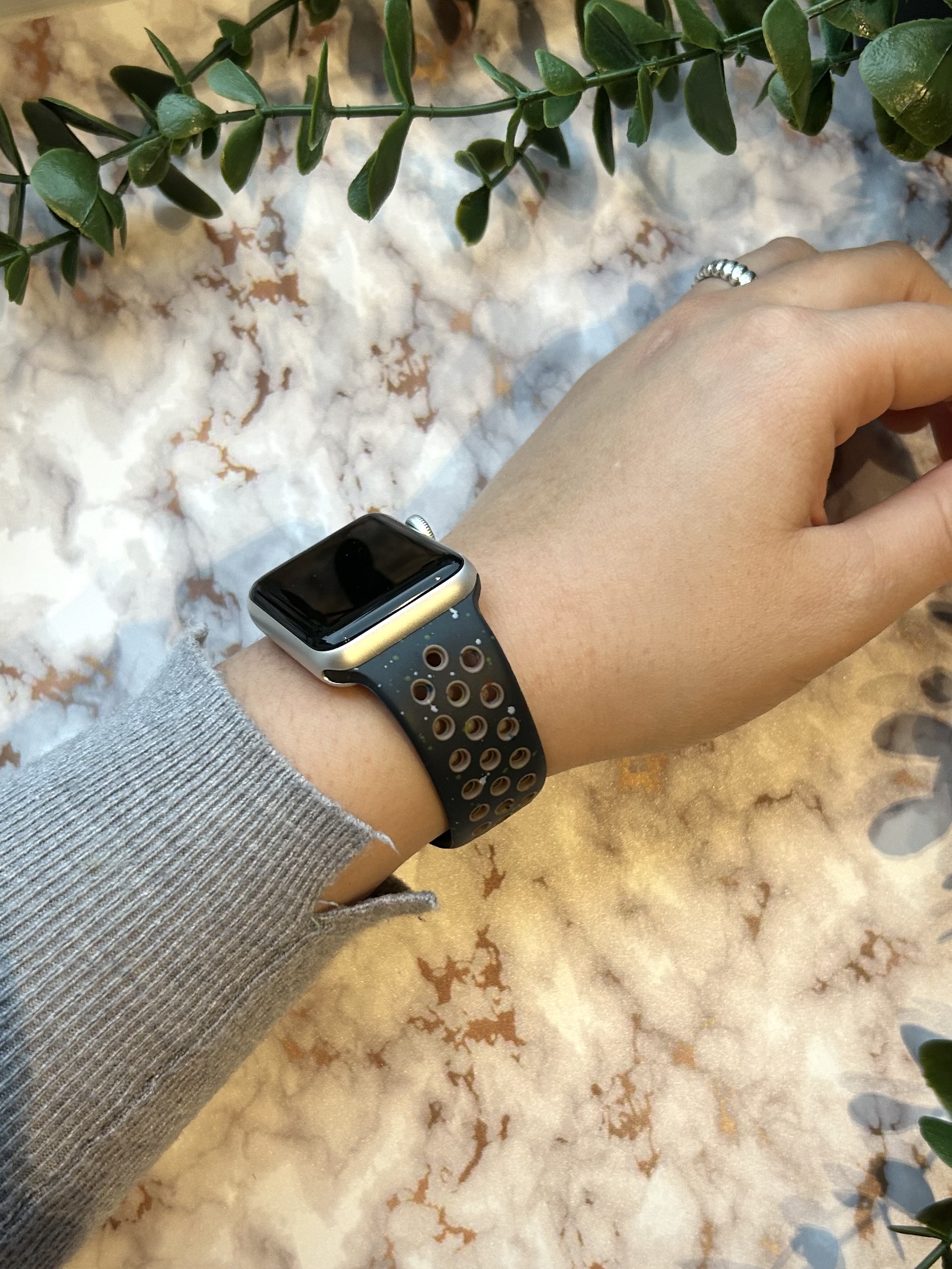  Apple Watch dupla sport pánt - fekete szürke