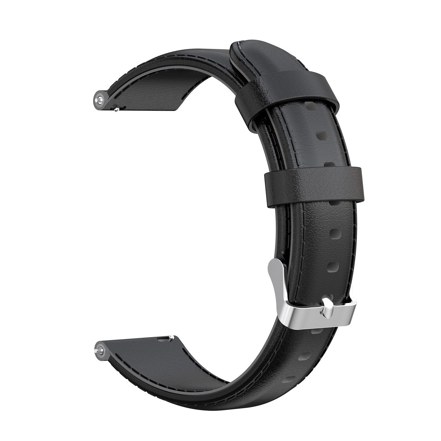 Samsung Galaxy Watch bőrszíj - fekete