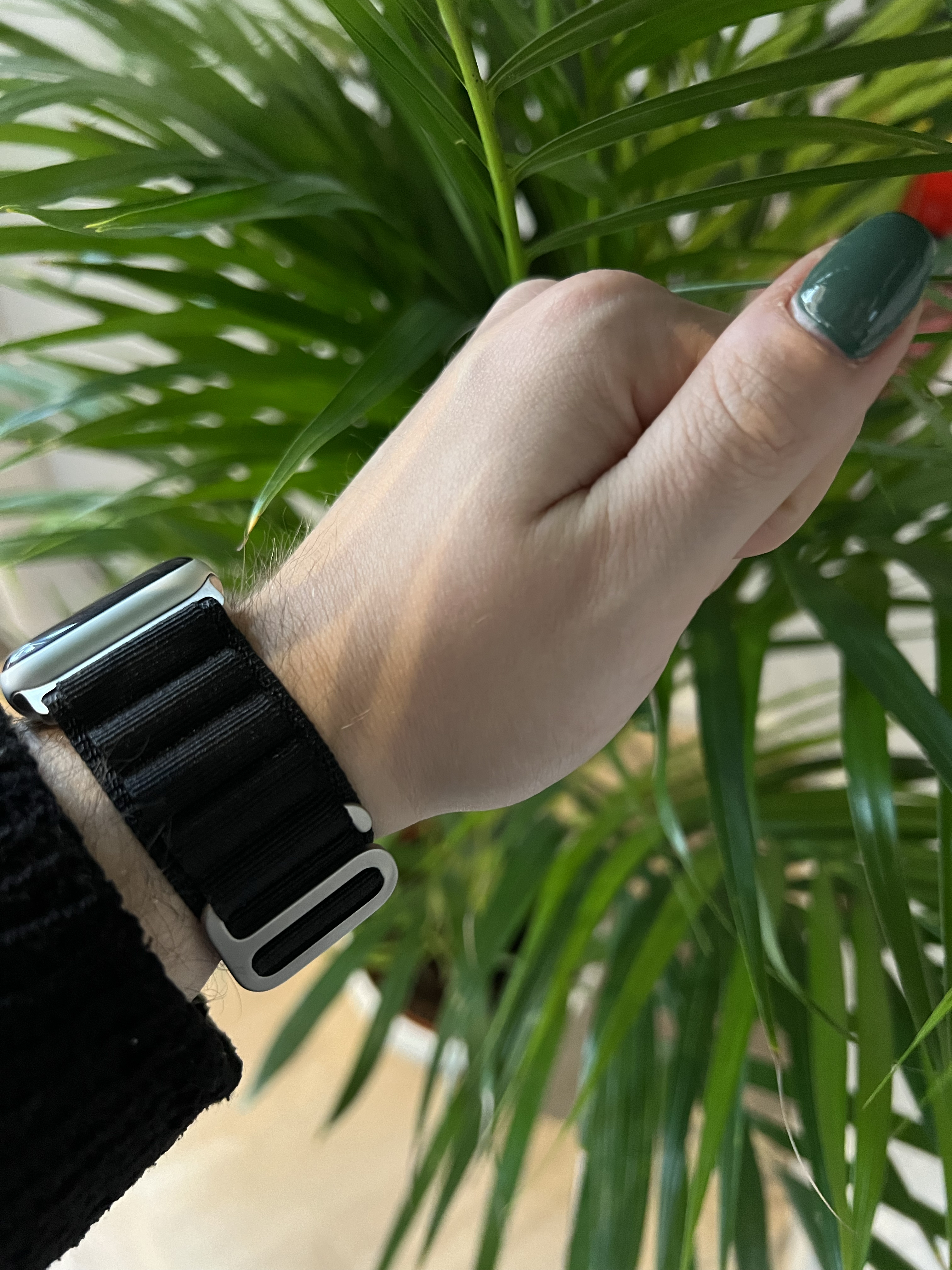  Apple Watch Nejlon alpesi pánt - fekete
