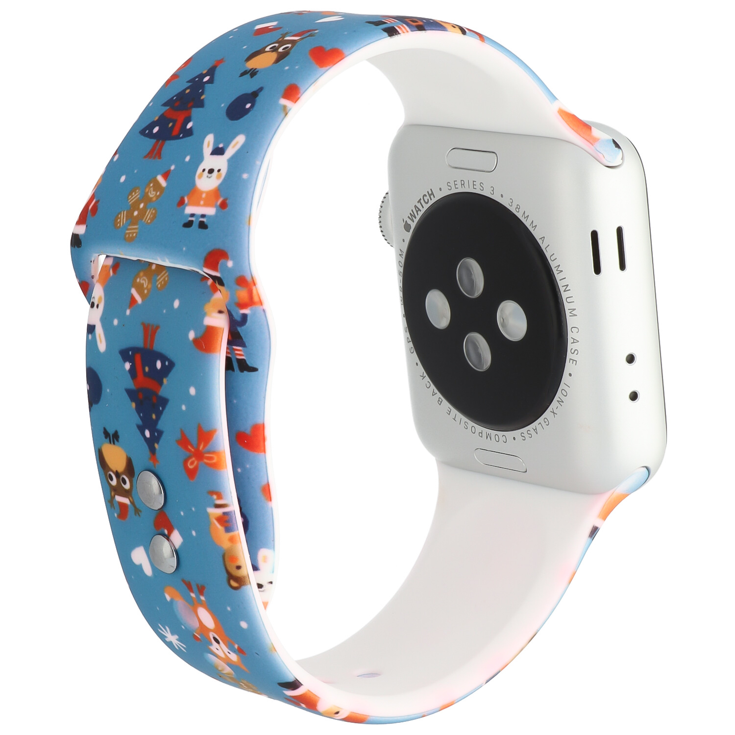  Apple Watch nyomtatott sportszalag - karácsonyi kék