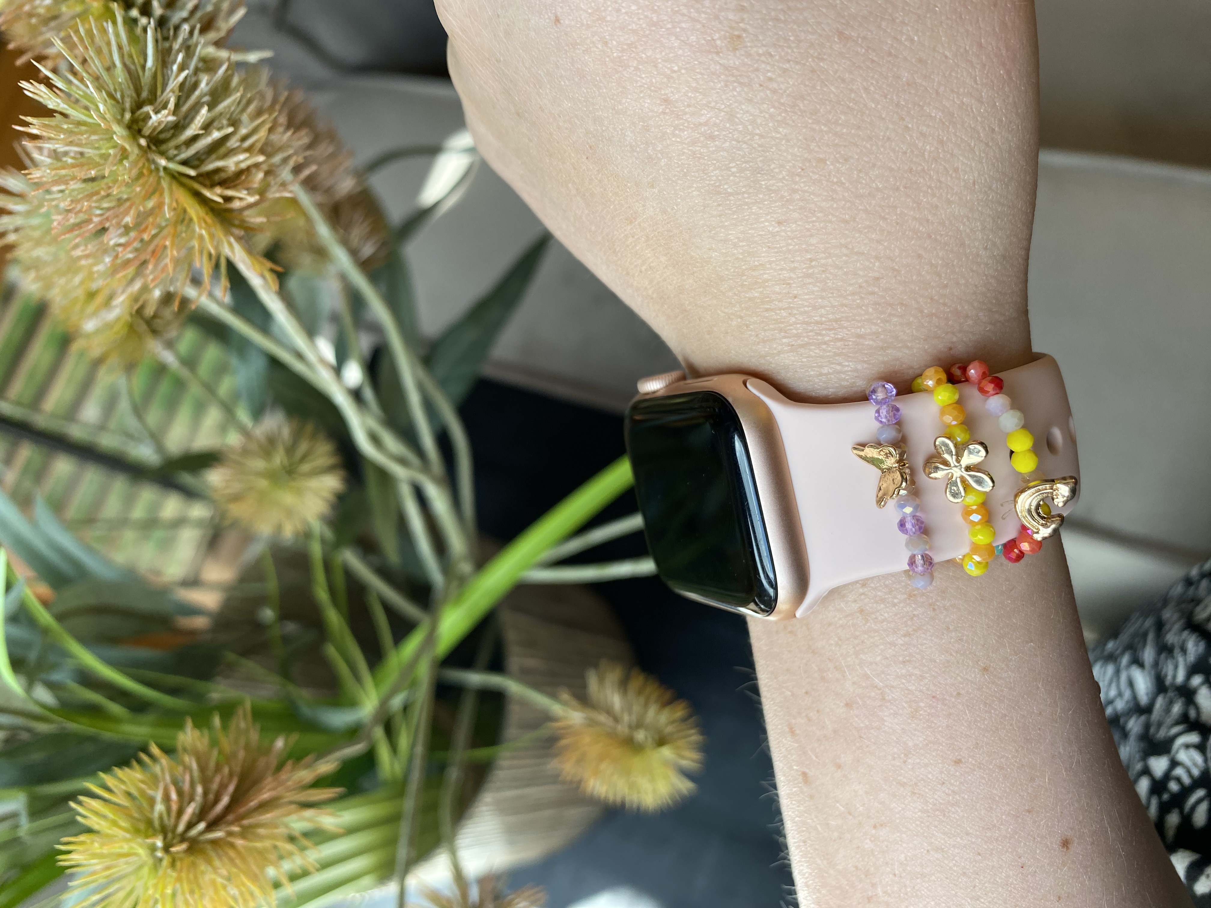  Apple Watch ékszerek - pillangó kövek arany