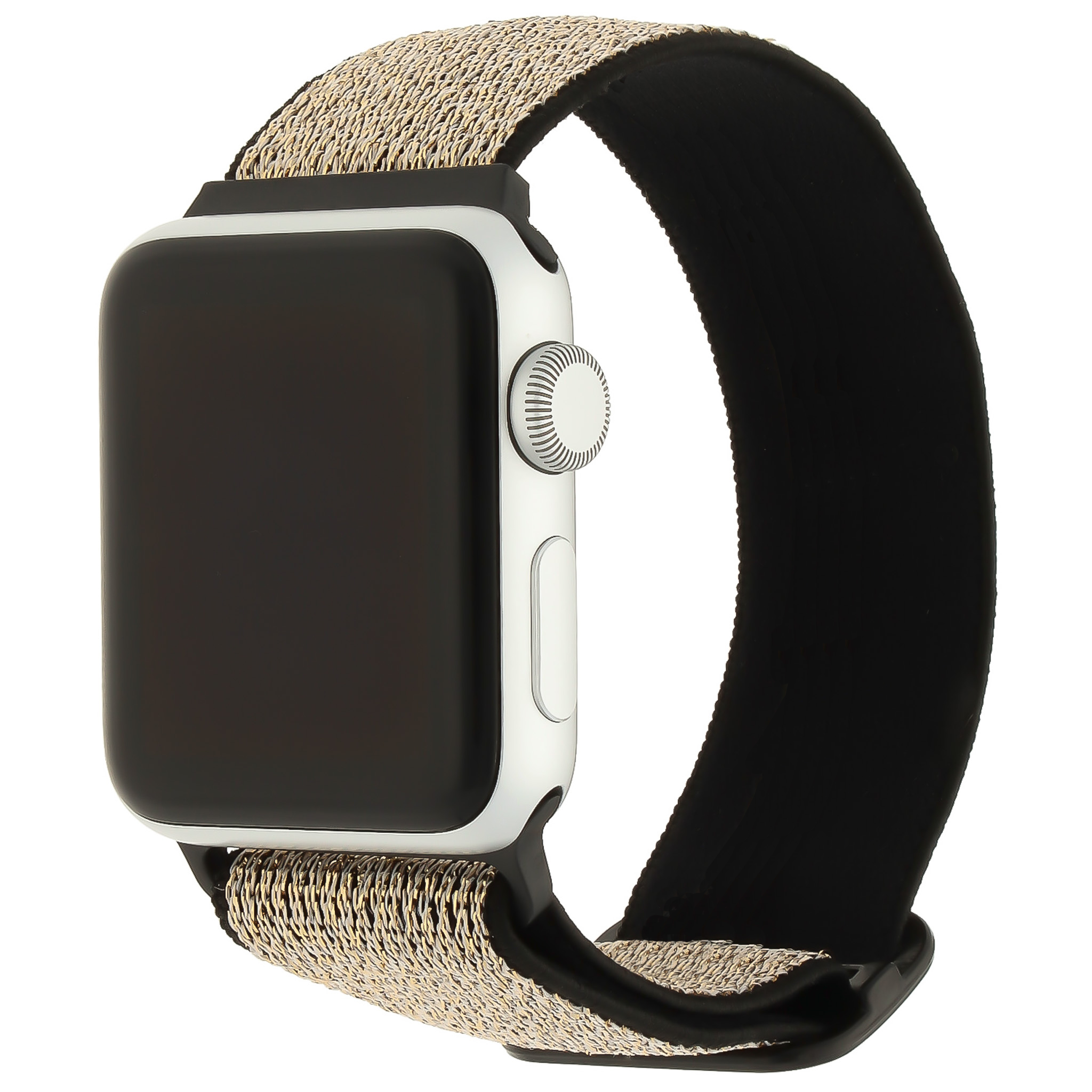  Apple Watch Nejlon szóló zenekar - csillogó fekete arany