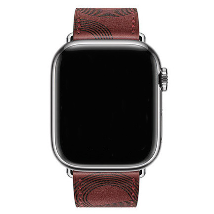  Apple Watch leather sing tour - piros fekete