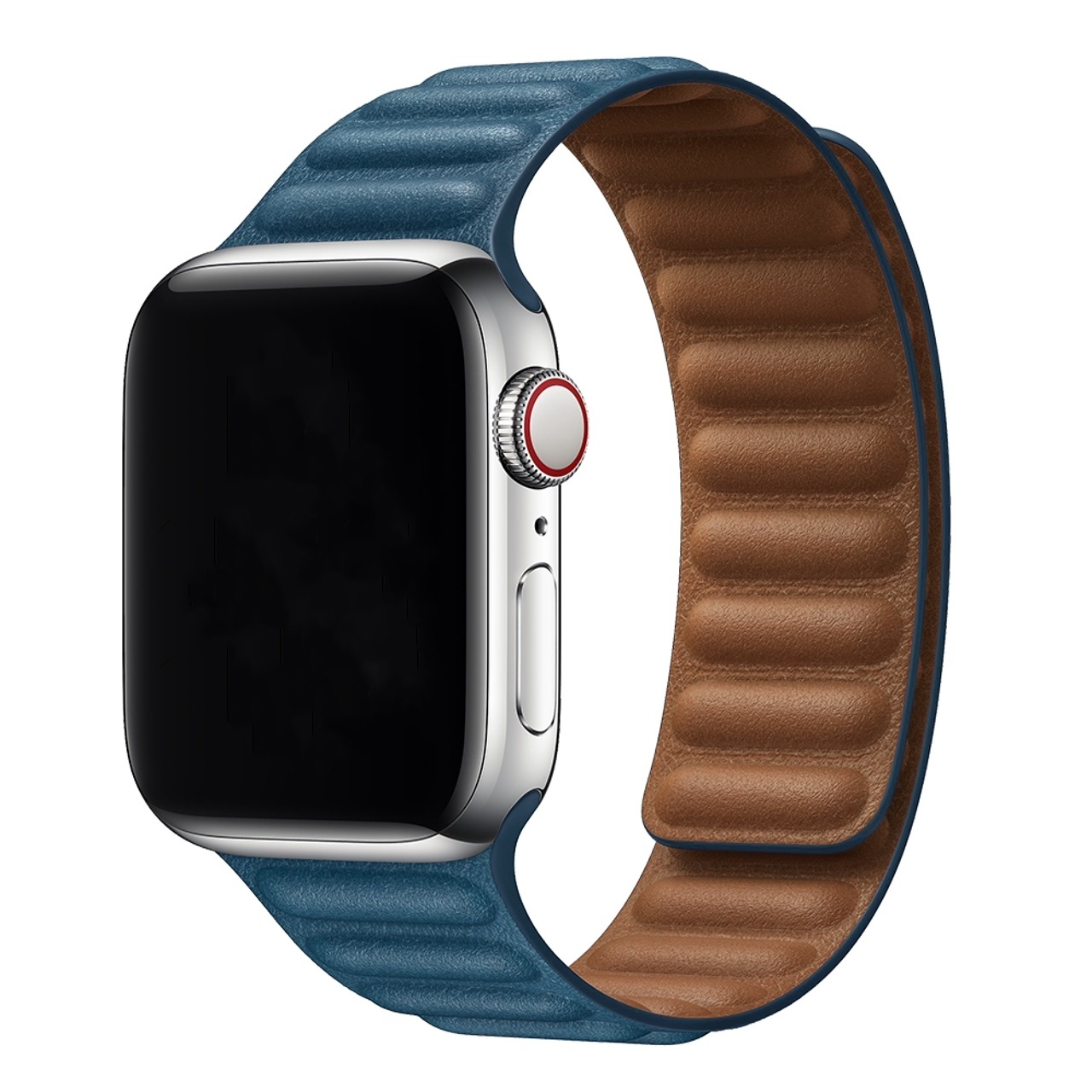  Apple Watch bőr szóló pánt - köpeny kék