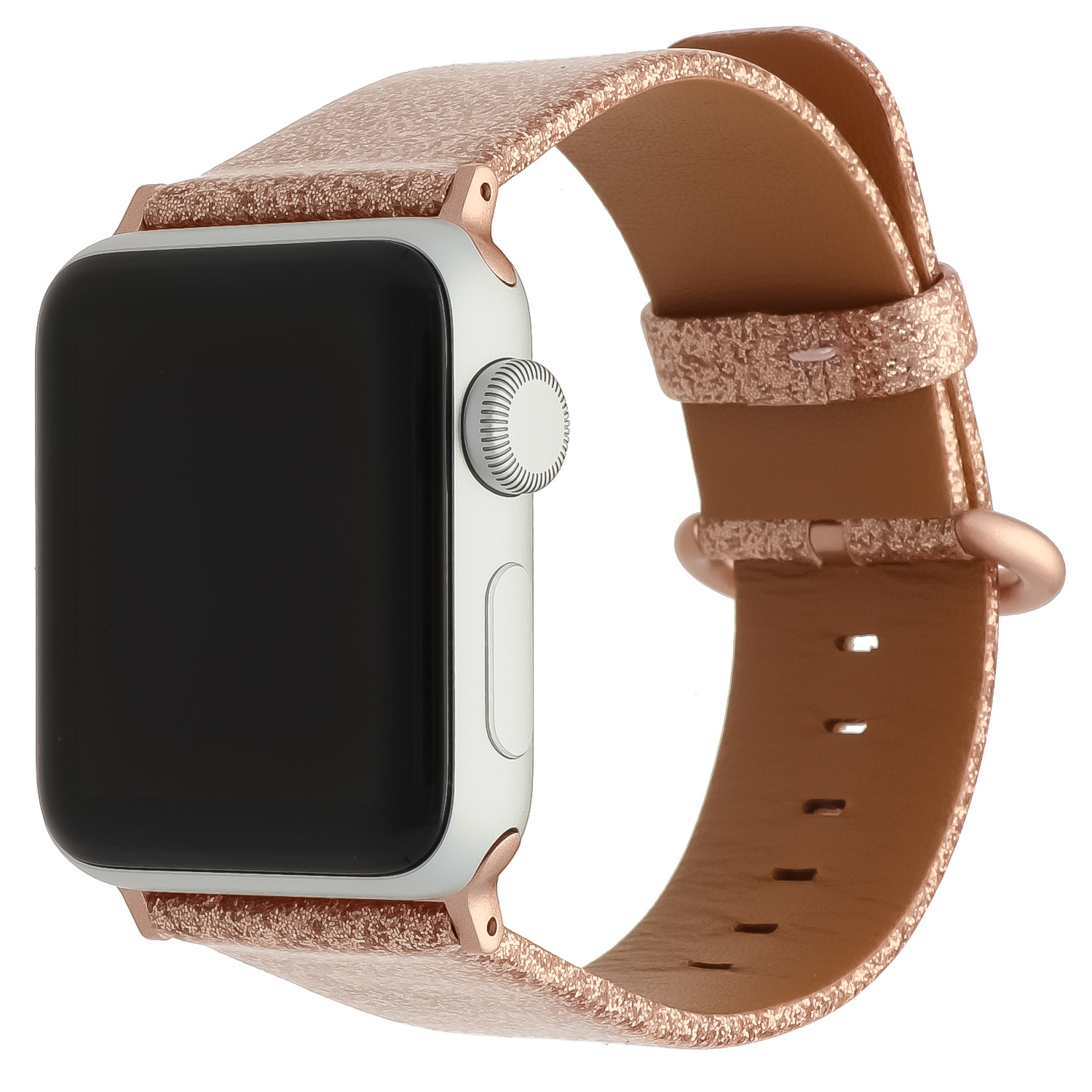  Apple Watch csillogó bőrszíj - arany