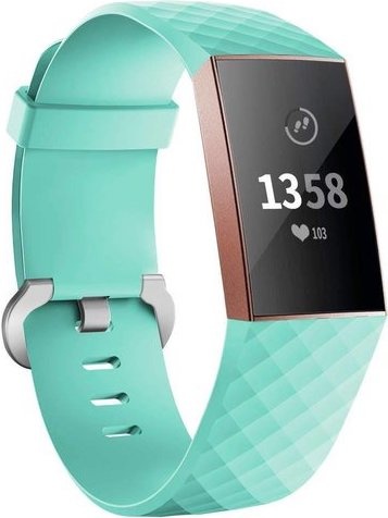 Fitbit Charge 3 &amp; 4 sport waffle szalag - zöld