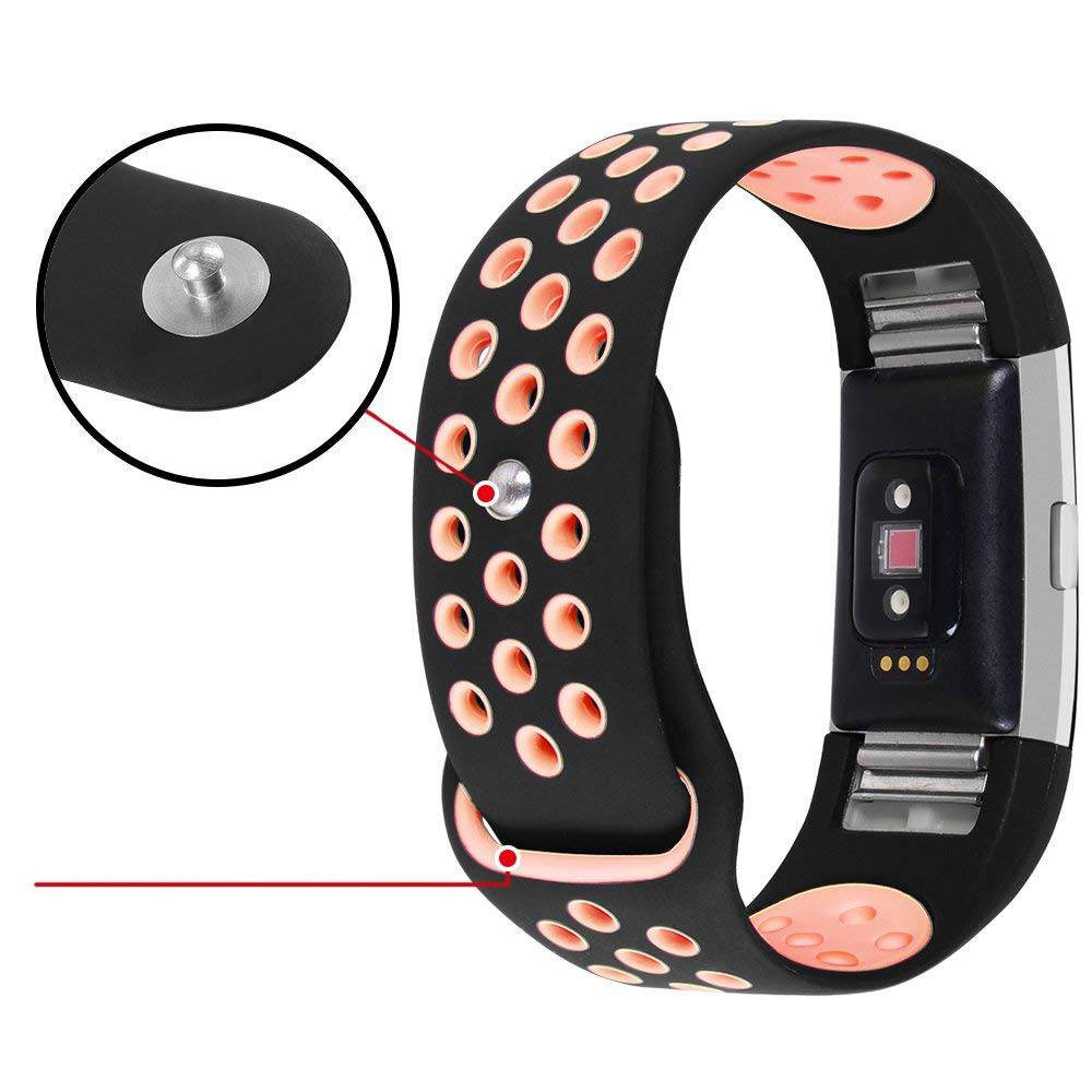 Fitbit Charge 2 dupla sportpánt - fekete rózsaszín