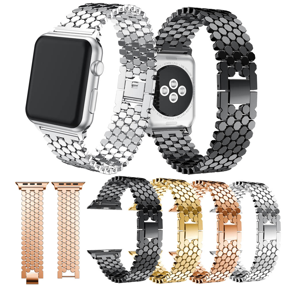  Apple Watch hal Acél link szalag - ezüst