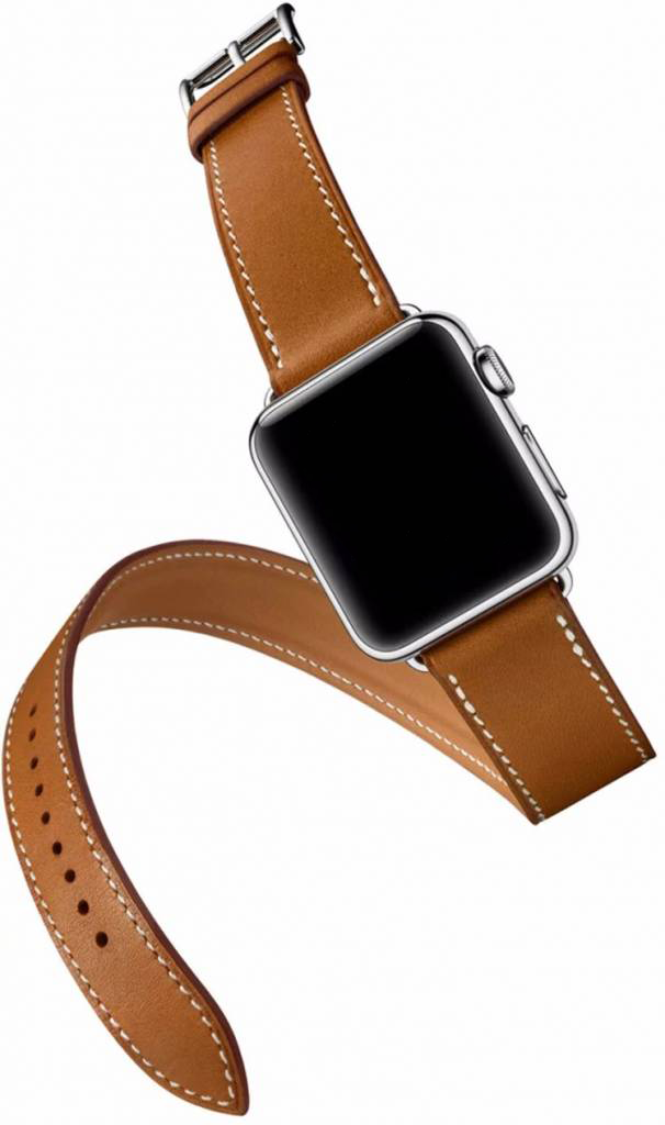  Apple Watch bőr hosszú futóöv - barna