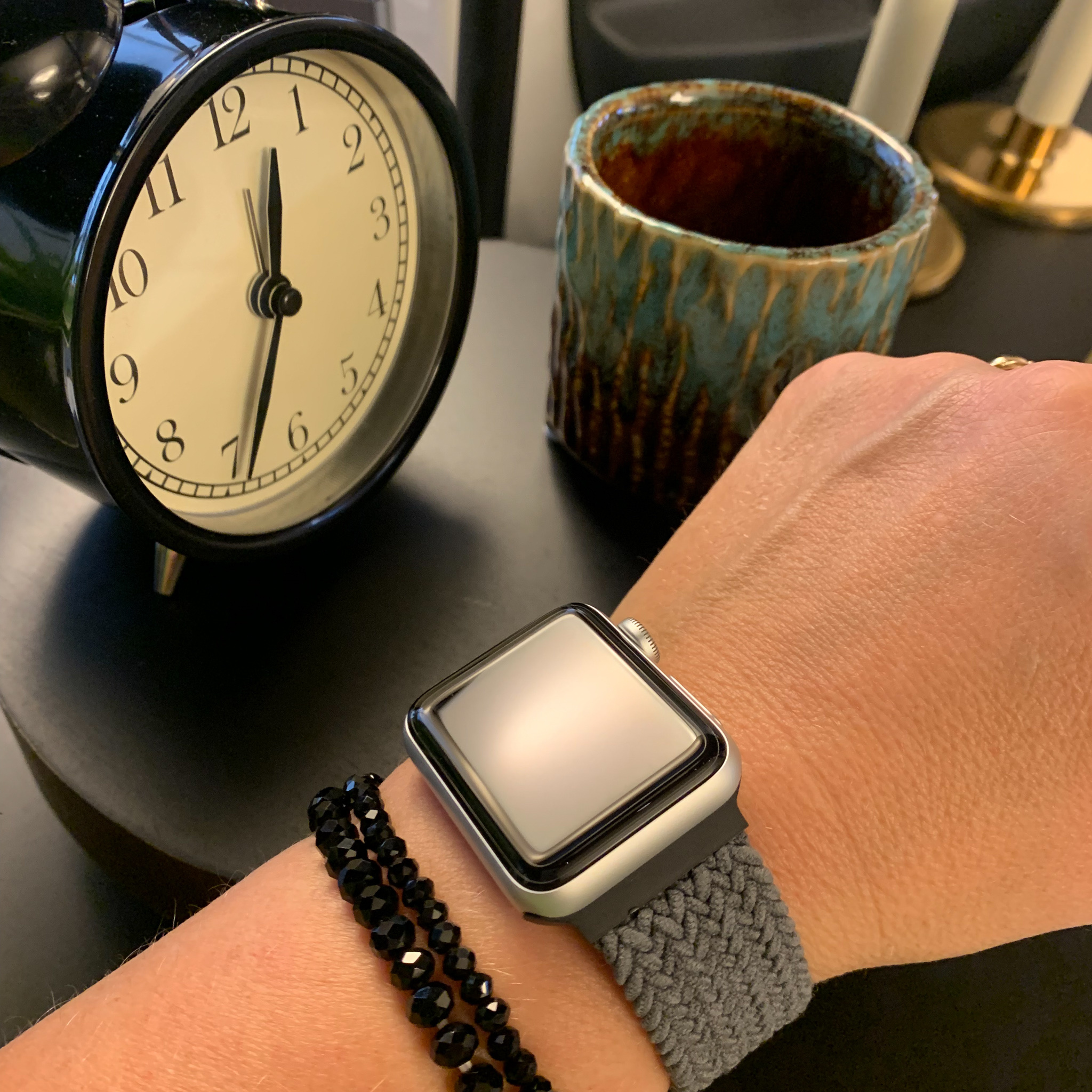  Apple Watch Nejlon fonott szóló pánt - szürke