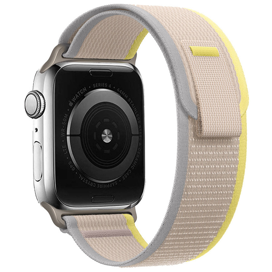  Apple Watch Nejlon nyomkövető szalag - sárga bézs
