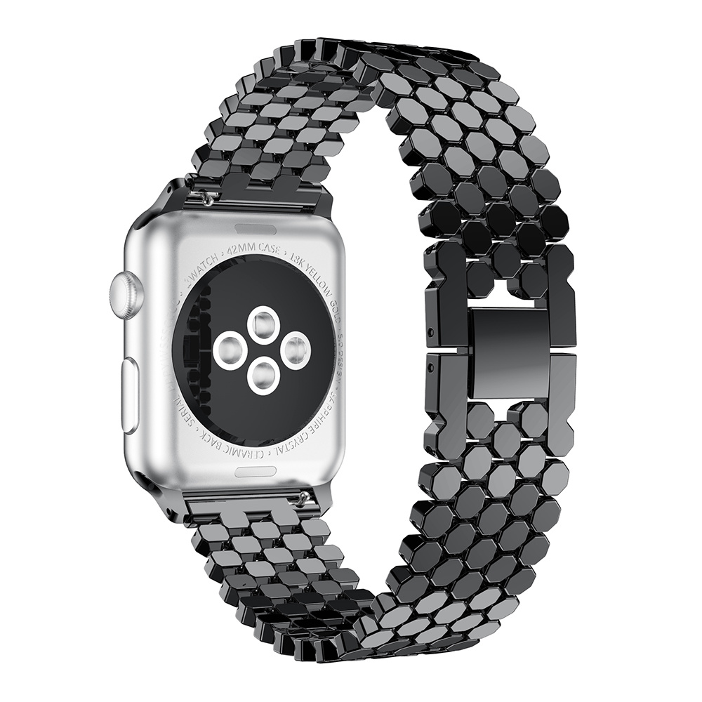  Apple Watch hal Acél link pánt - fekete