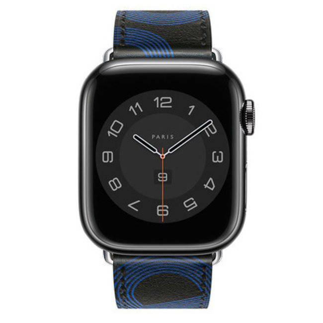  Apple Watch leather sing tour - fekete kék