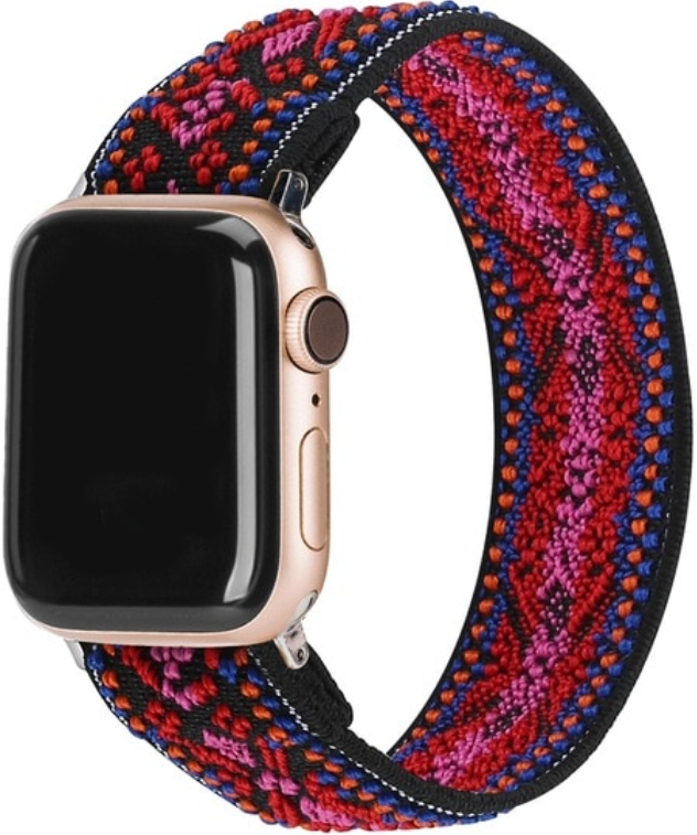  Apple Watch Nejlon pánt - bohém piros