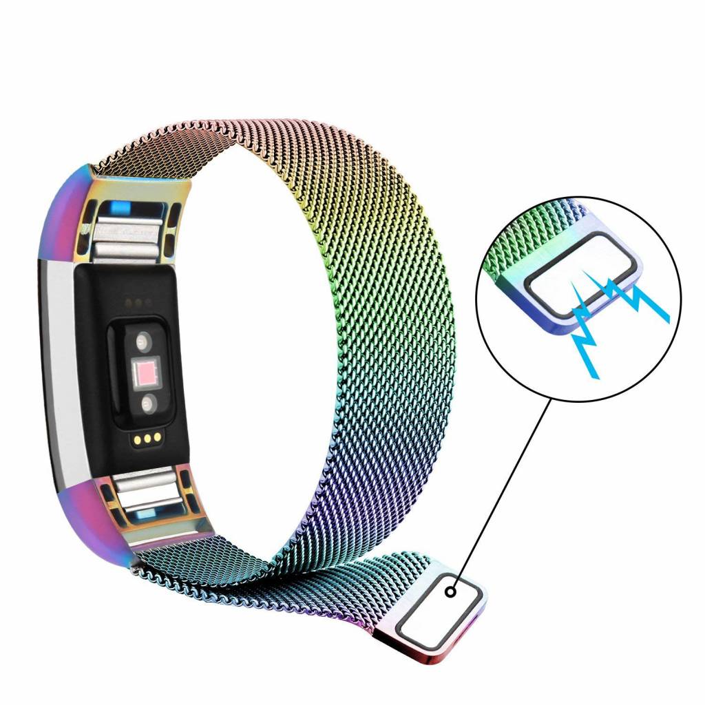 Fitbit Charge 2 milánói szalag - színes
