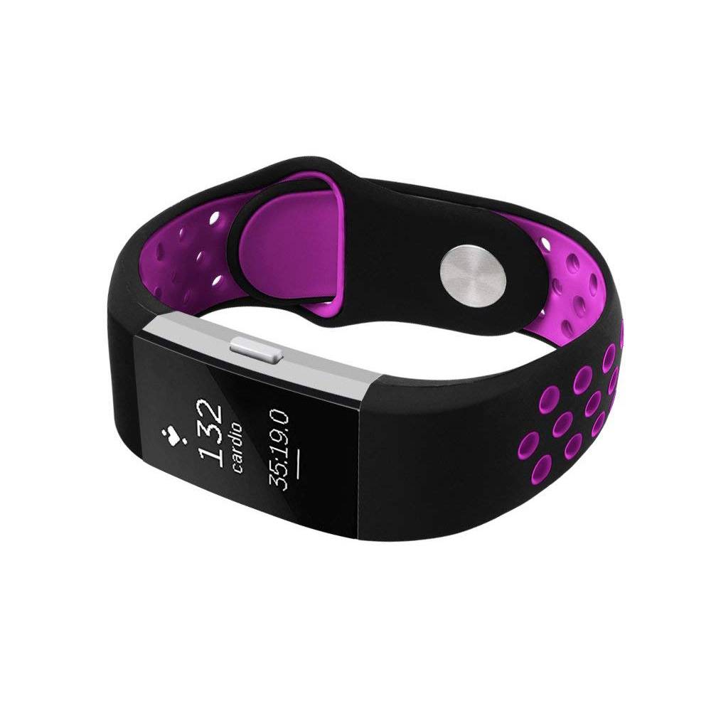 Fitbit Charge 2 dupla sportpánt - fekete lila