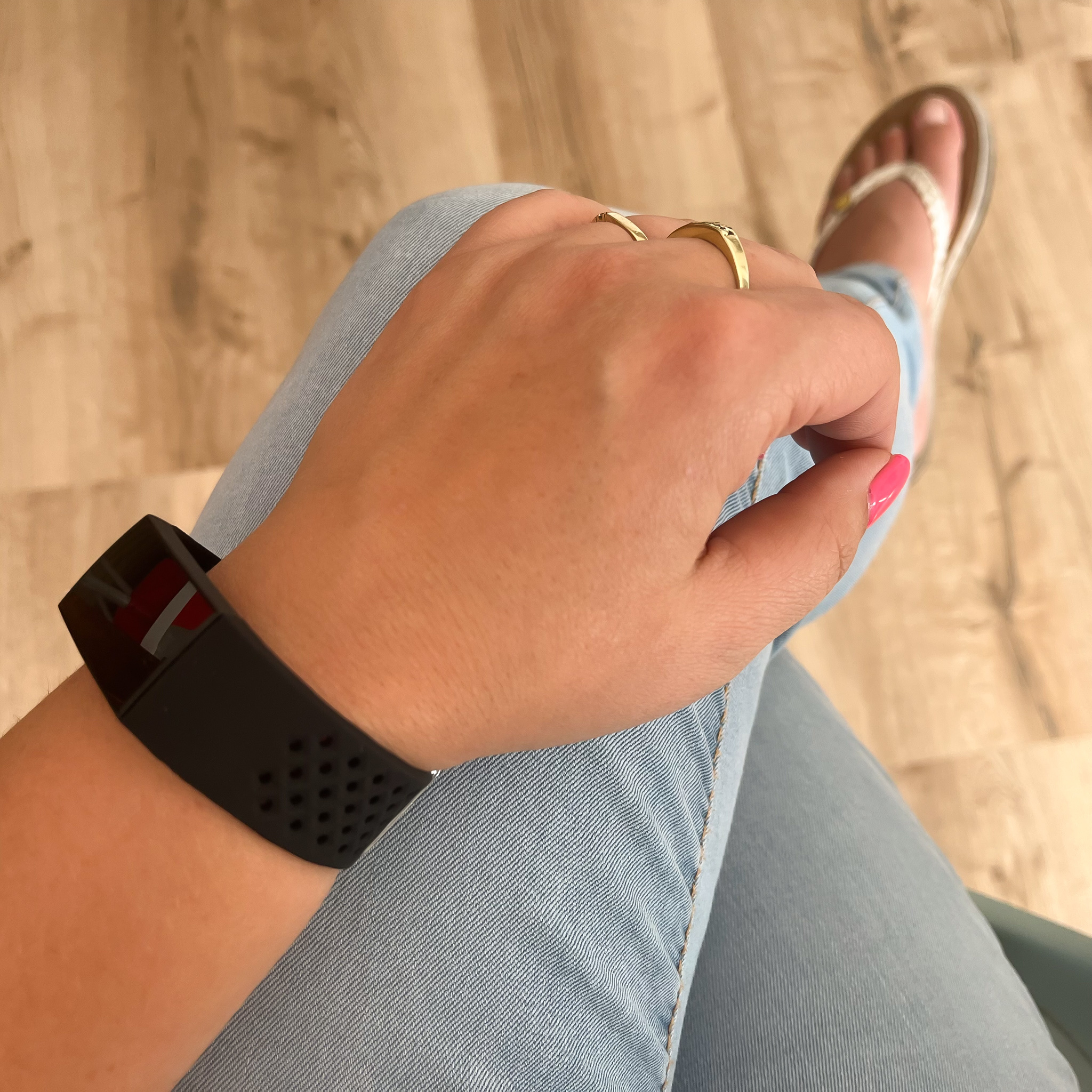 Fitbit Charge 3 &amp; 4 sport pont szalag - fekete
