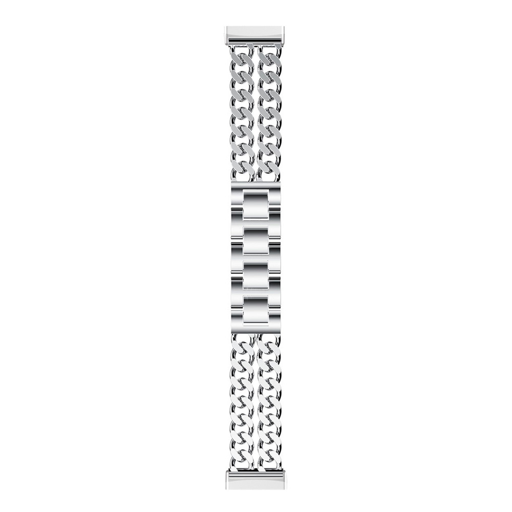 Fitbit Versa 3 / Sense cowboy Acél link szalag - ezüst