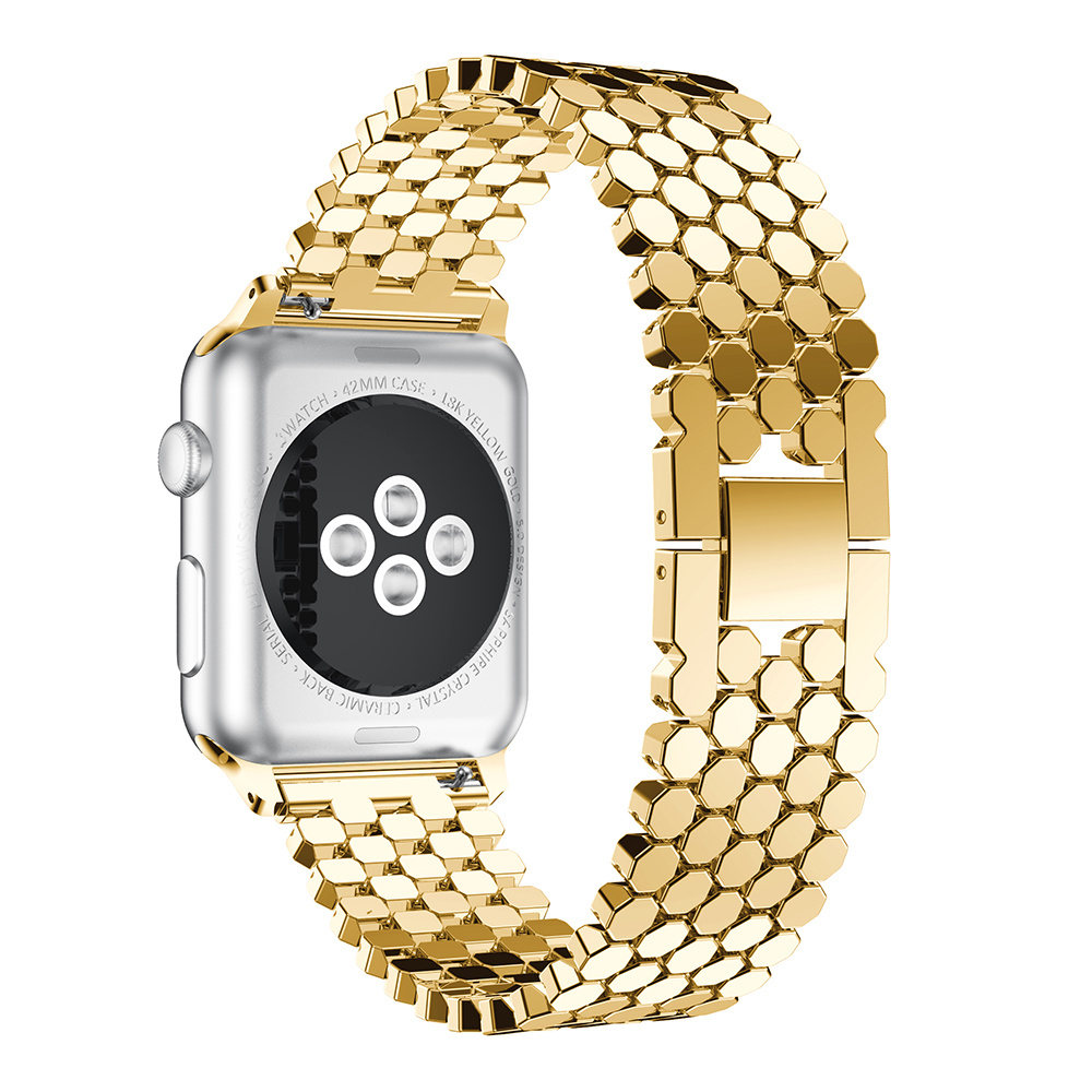  Apple Watch hal Acél link szalag - arany