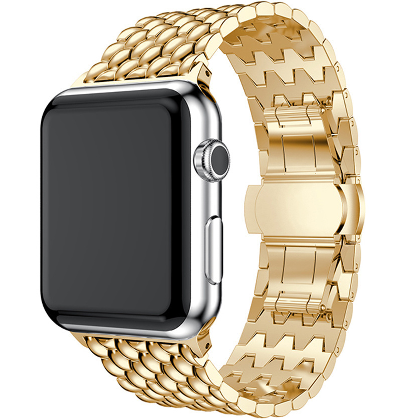  Apple Watch sárkány Acél láncszalag - arany