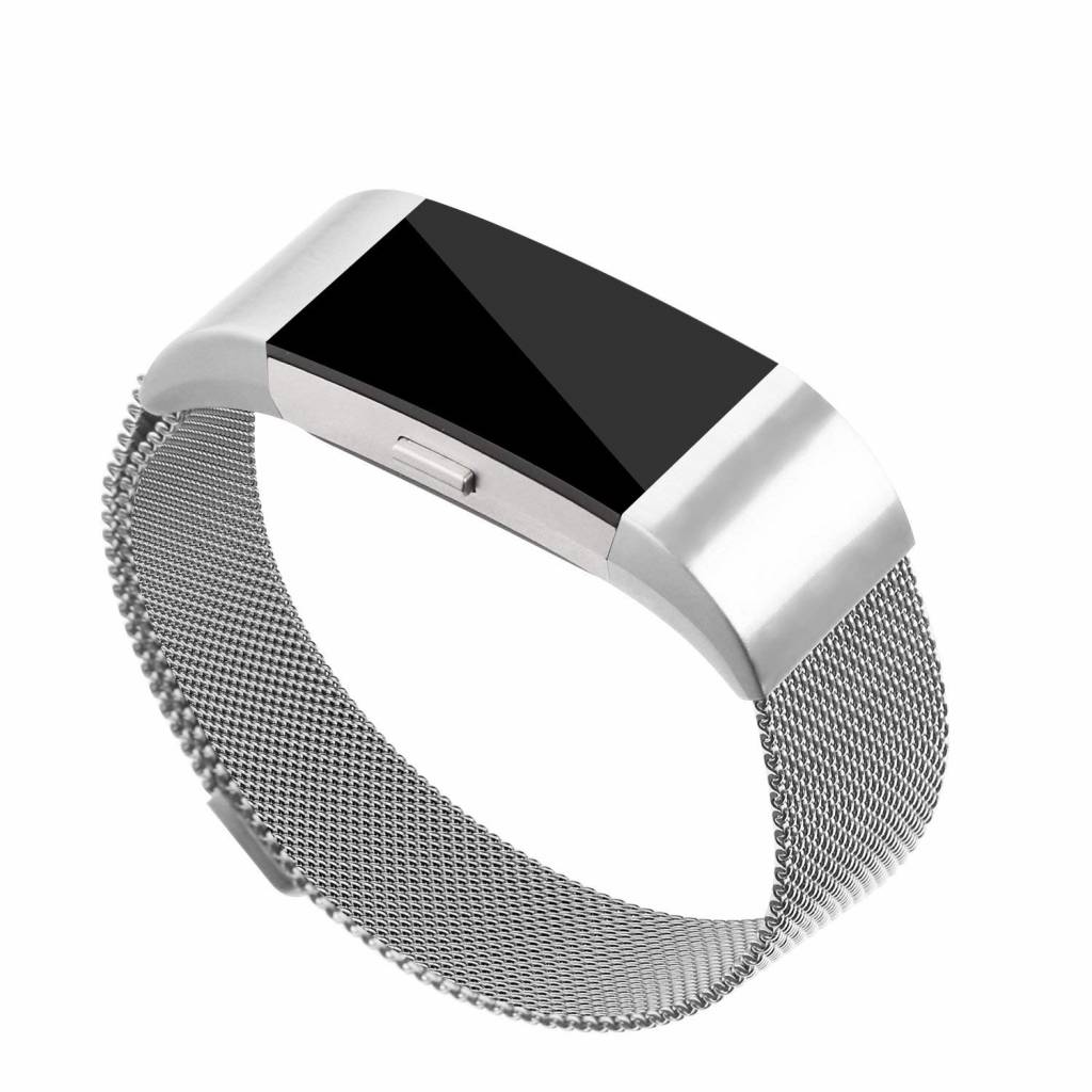 Fitbit Charge 2 milánói szalag - ezüst