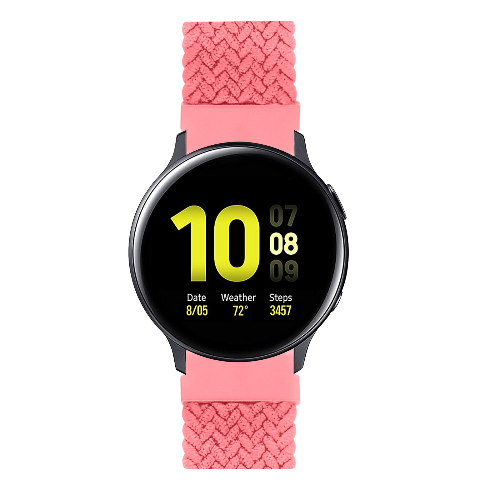 Huawei Watch GT Nejlon  fonott szóló szalag - rózsaszín punch