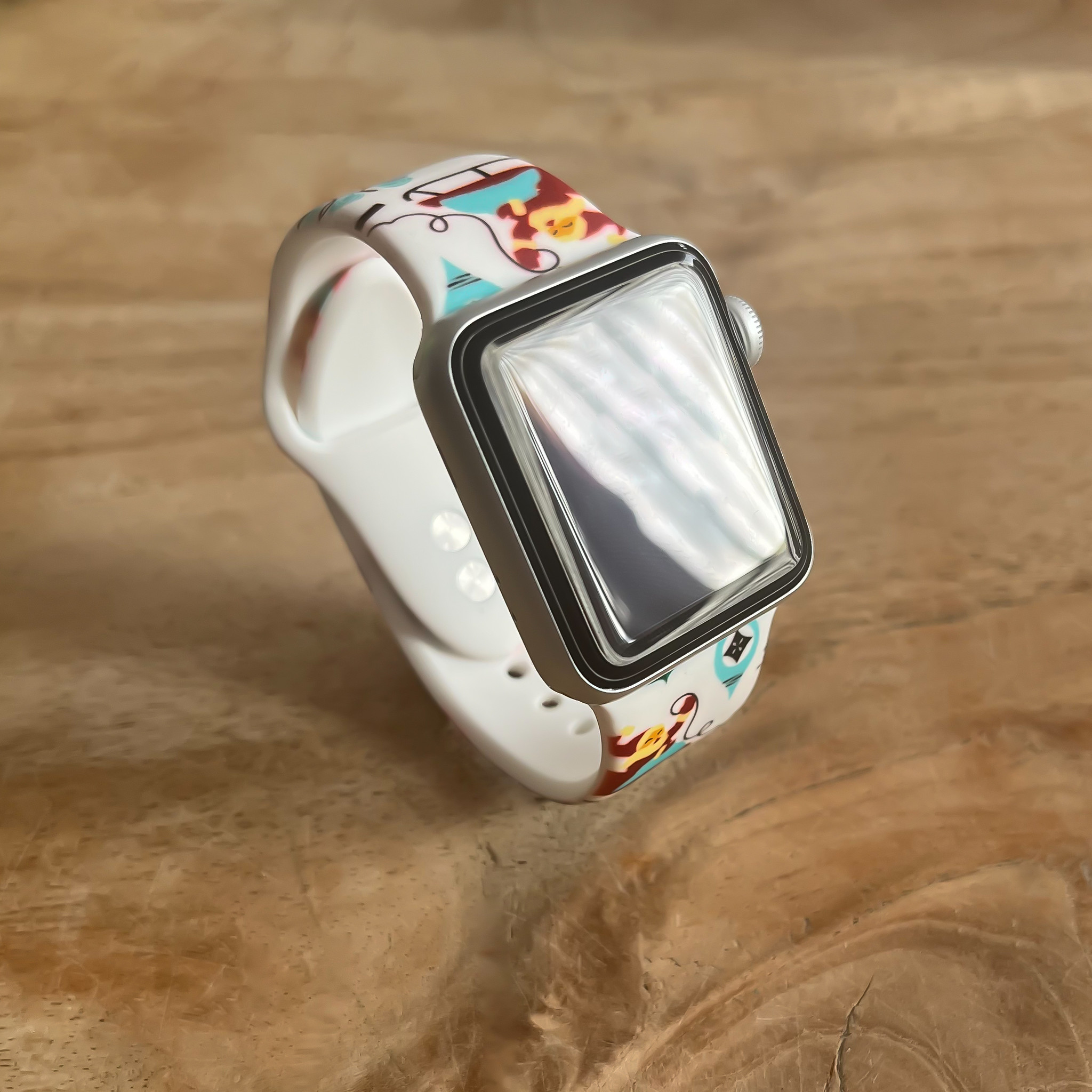  Apple Watch nyomtatás sportszalag - karácsonyi fehér
