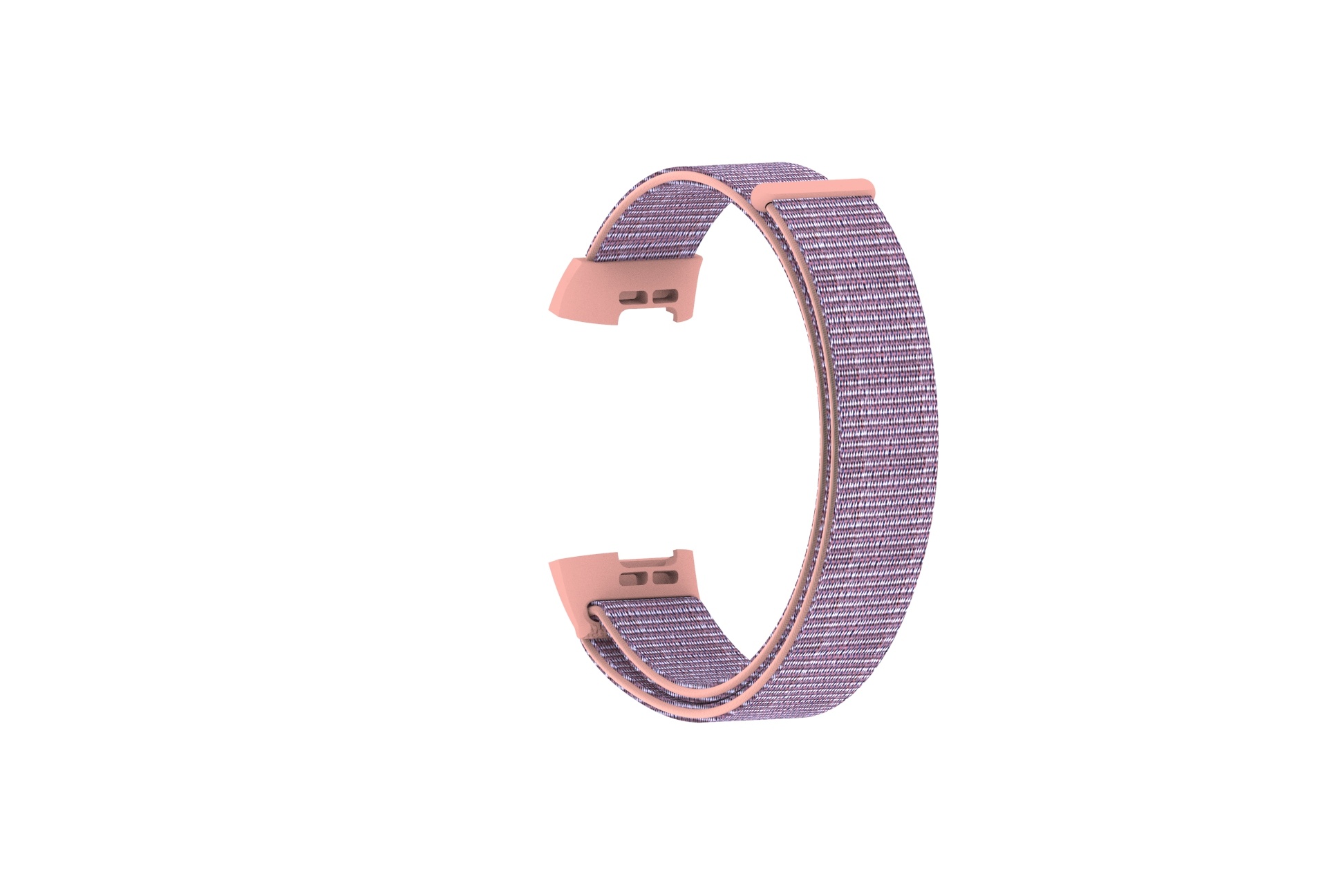 Fitbit Charge 3 &amp; 4 Nejlon szalag - rózsaszín homok