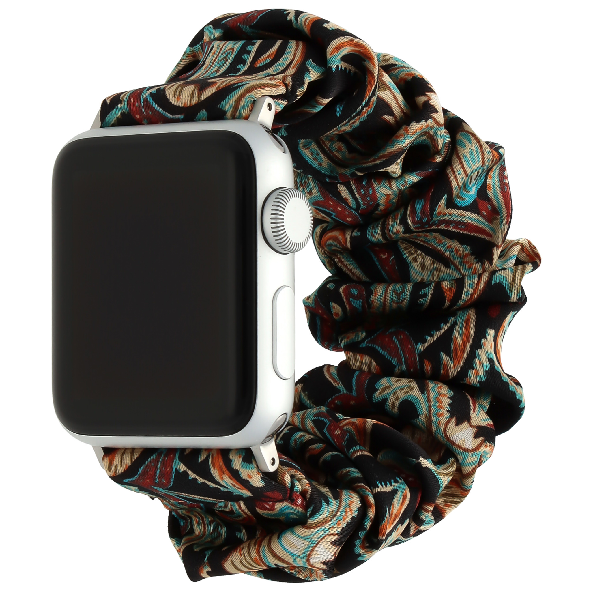  Apple Watch Nejlon hajgumi szalag - fekete színű