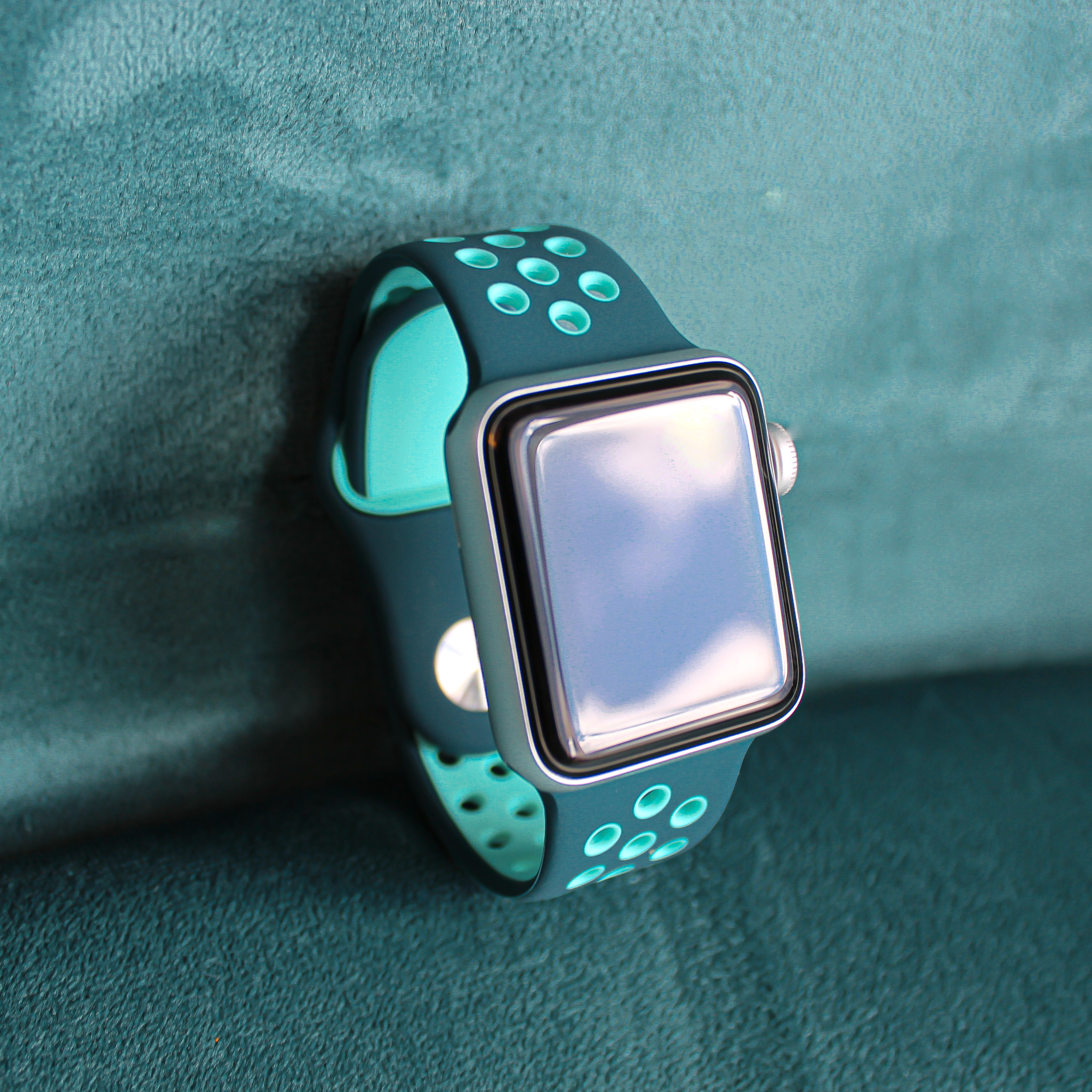  Apple Watch dupla sport szalag - zöld türkiz