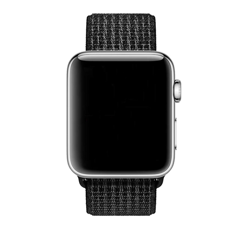  Apple Watch Nejlon sport futóöv - fényvisszaverő fekete