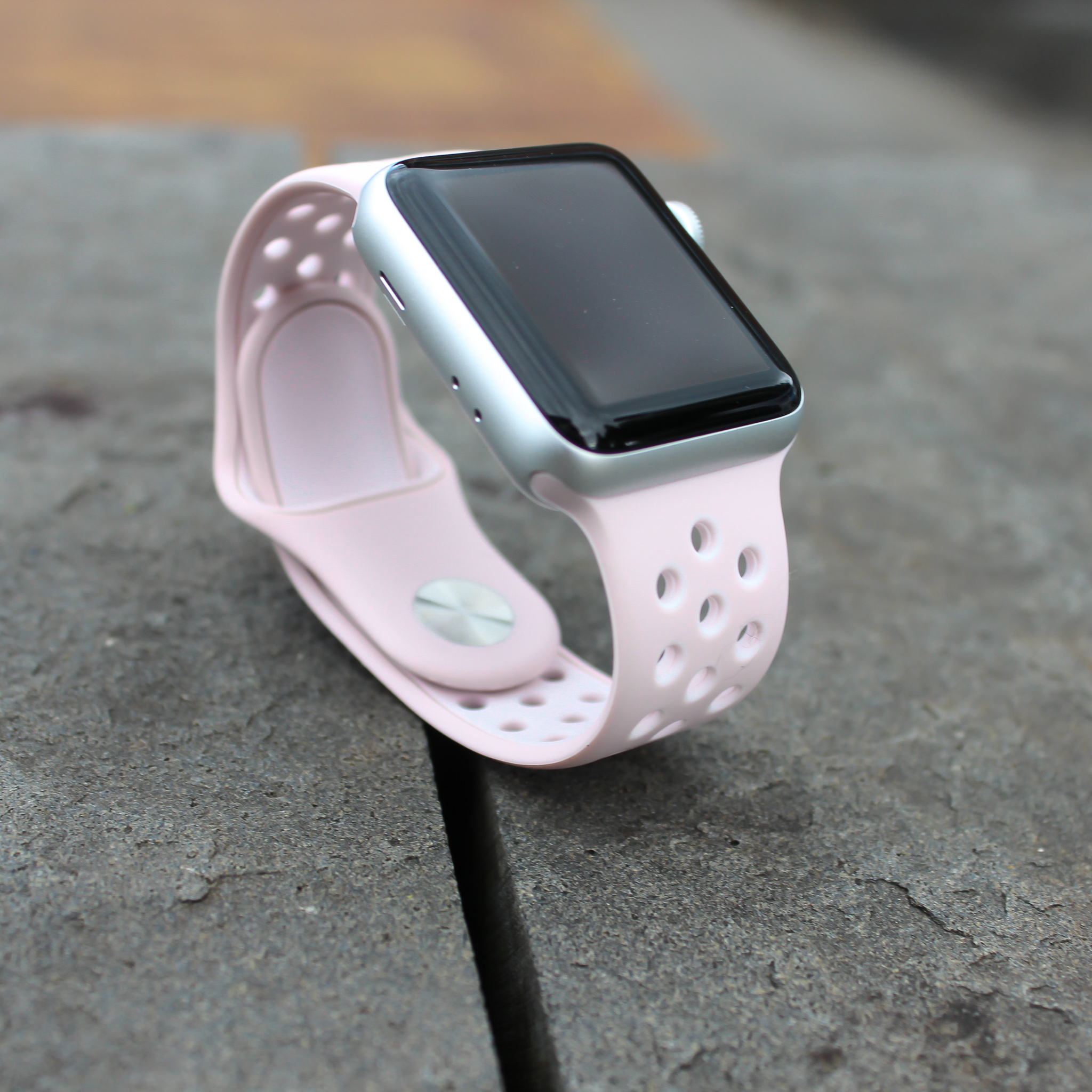  Apple Watch dupla sport szalag - világos rózsaszín rózsaszín