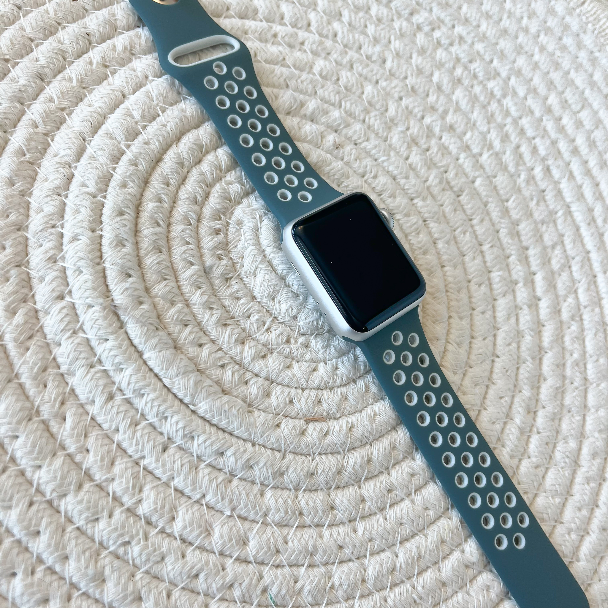 Apple Watch dupla sport szalag - hasta világos ezüst