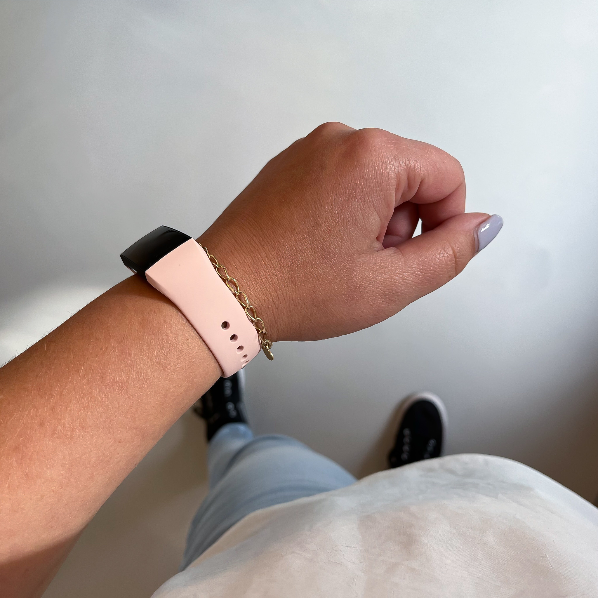 Fitbit Charge 3 &amp; 4 sport szalag - rózsaszín homok