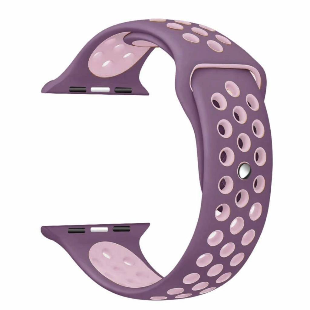  Apple Watch dupla sport szalag - lila rózsaszín