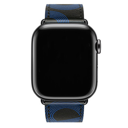 Apple Watch leather sing tour - fekete kék
