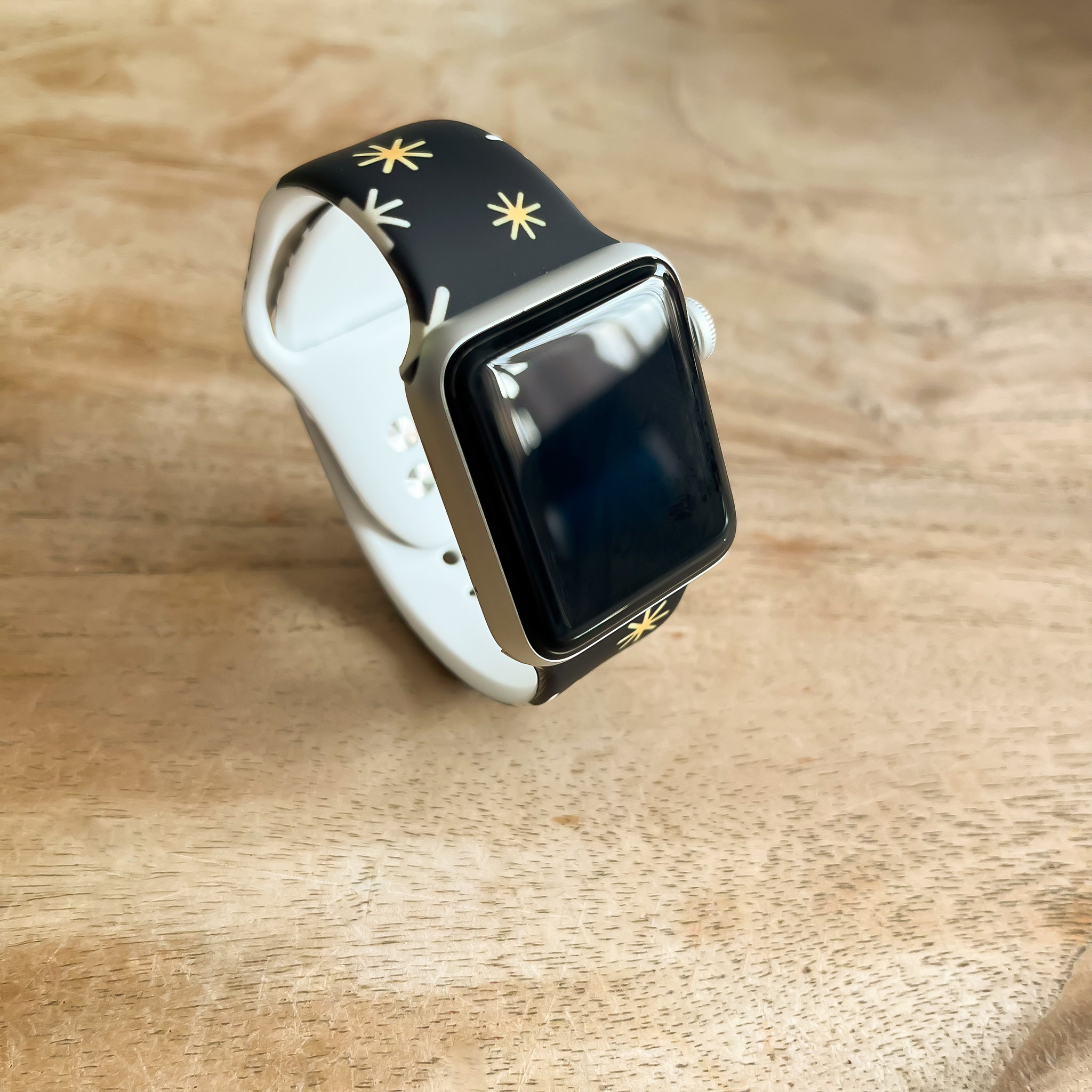  Apple Watch nyomtatott sportszalag - karácsonyi fekete