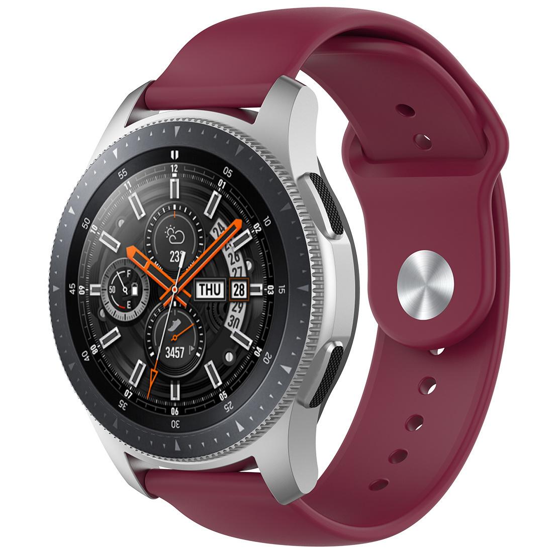 Huawei Watch GT szilikon sport szalag - borvörös