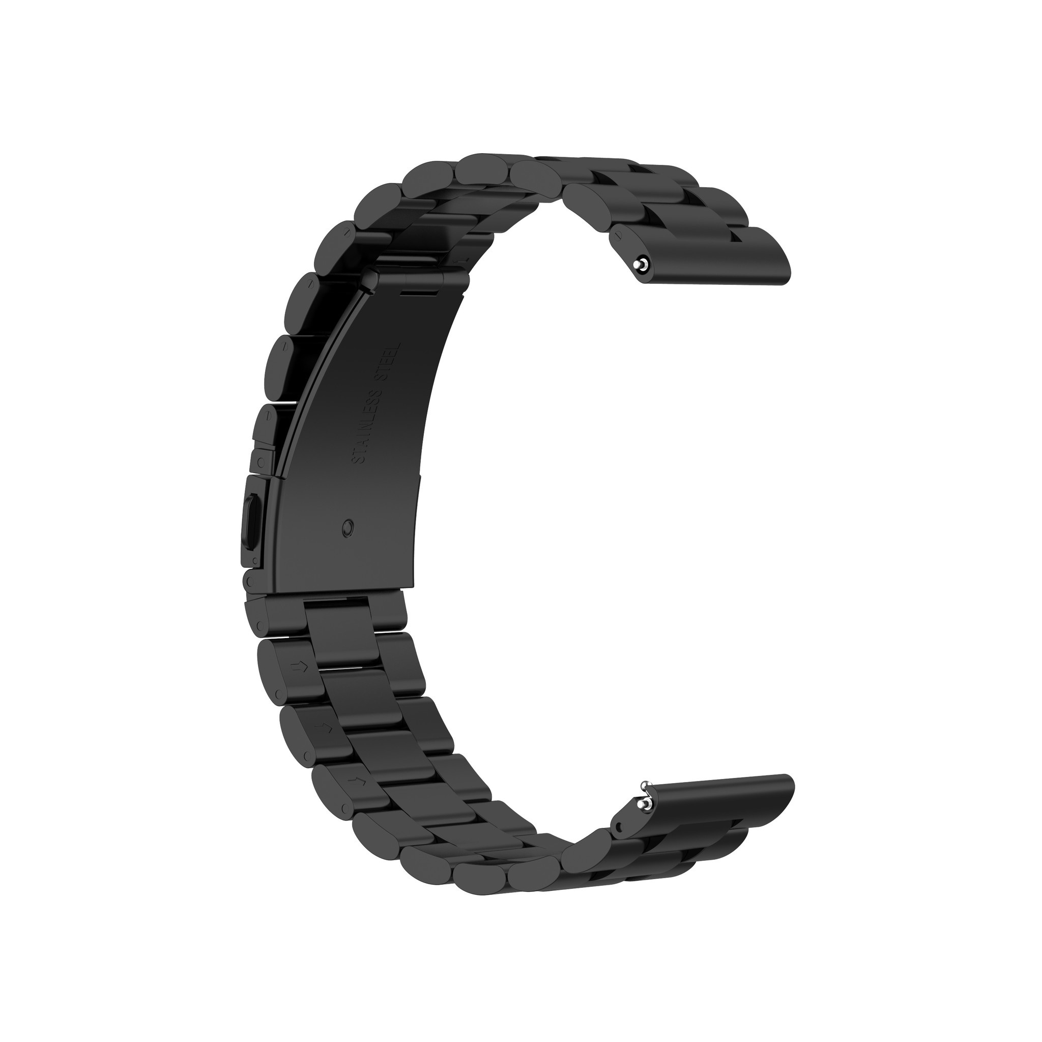 Huawei Watch GT gyöngyök Acél link szalag - fekete