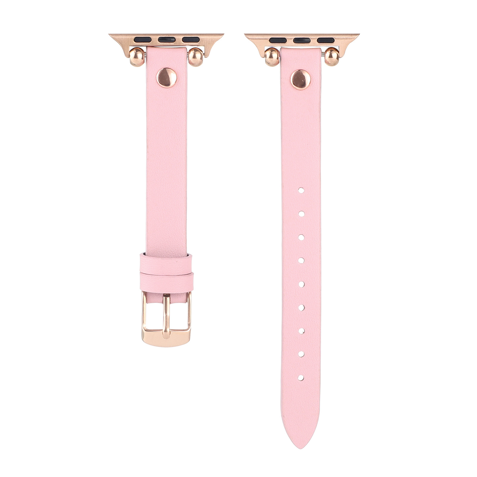  Apple Watch vékony bőrszíj - rózsaszín